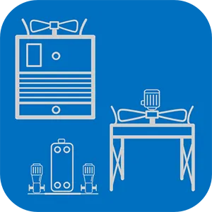 Combined hybrid process icon