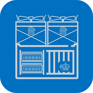 Integrated solutions rack icon