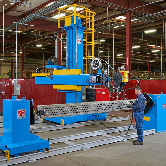 Hayden employee operating large machine