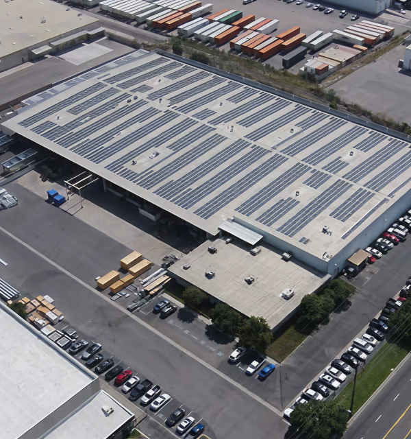 Aerial view of Hayden building