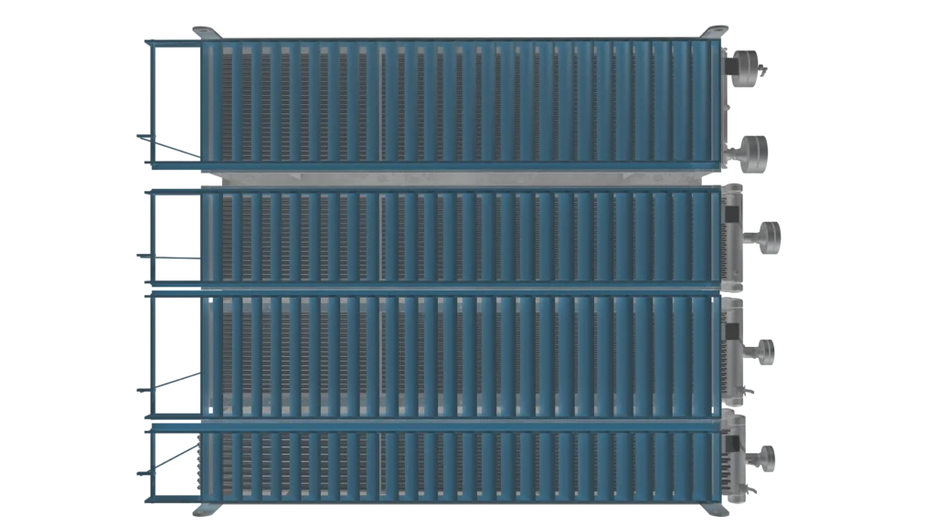 Computer rendering of a condenser unit