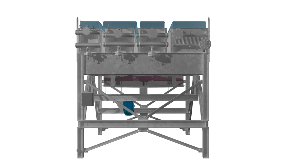 Computer rendering of a condenser unit