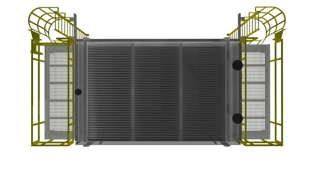 Computer rendering of a fin-fan cooler unit