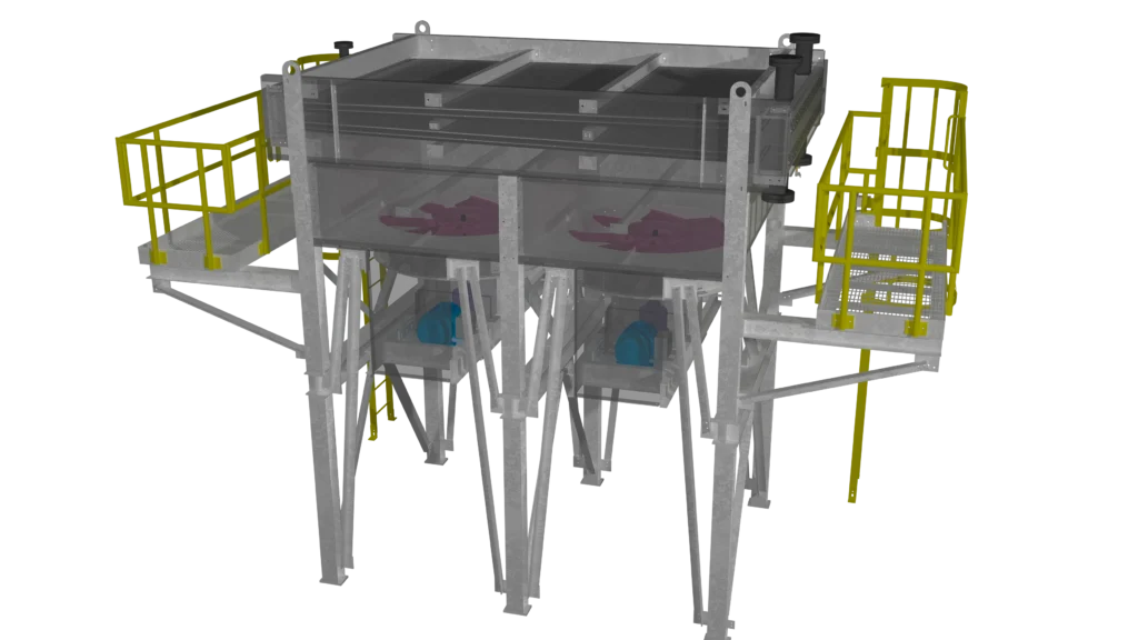 Computer rendering of a fin-fan cooler unit