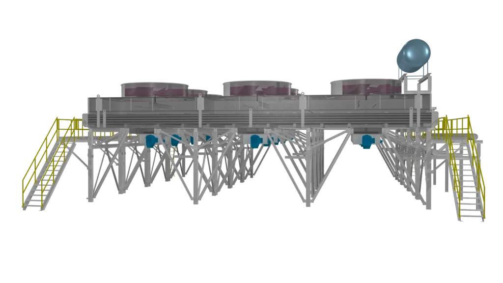 Computer rendering of a water/glycol cooler