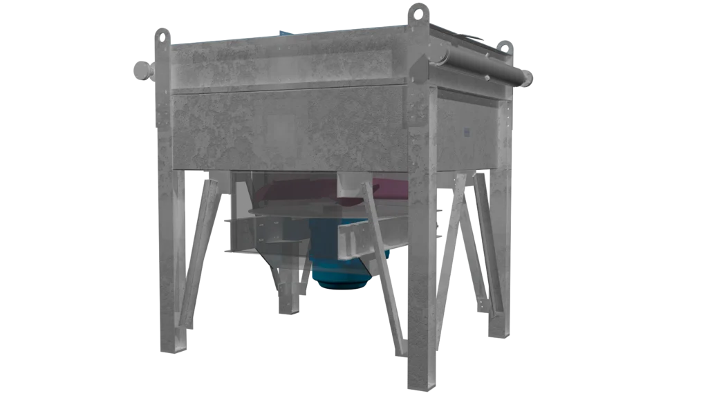 Computer rendering of lube oil cooler mobile ABHX unit