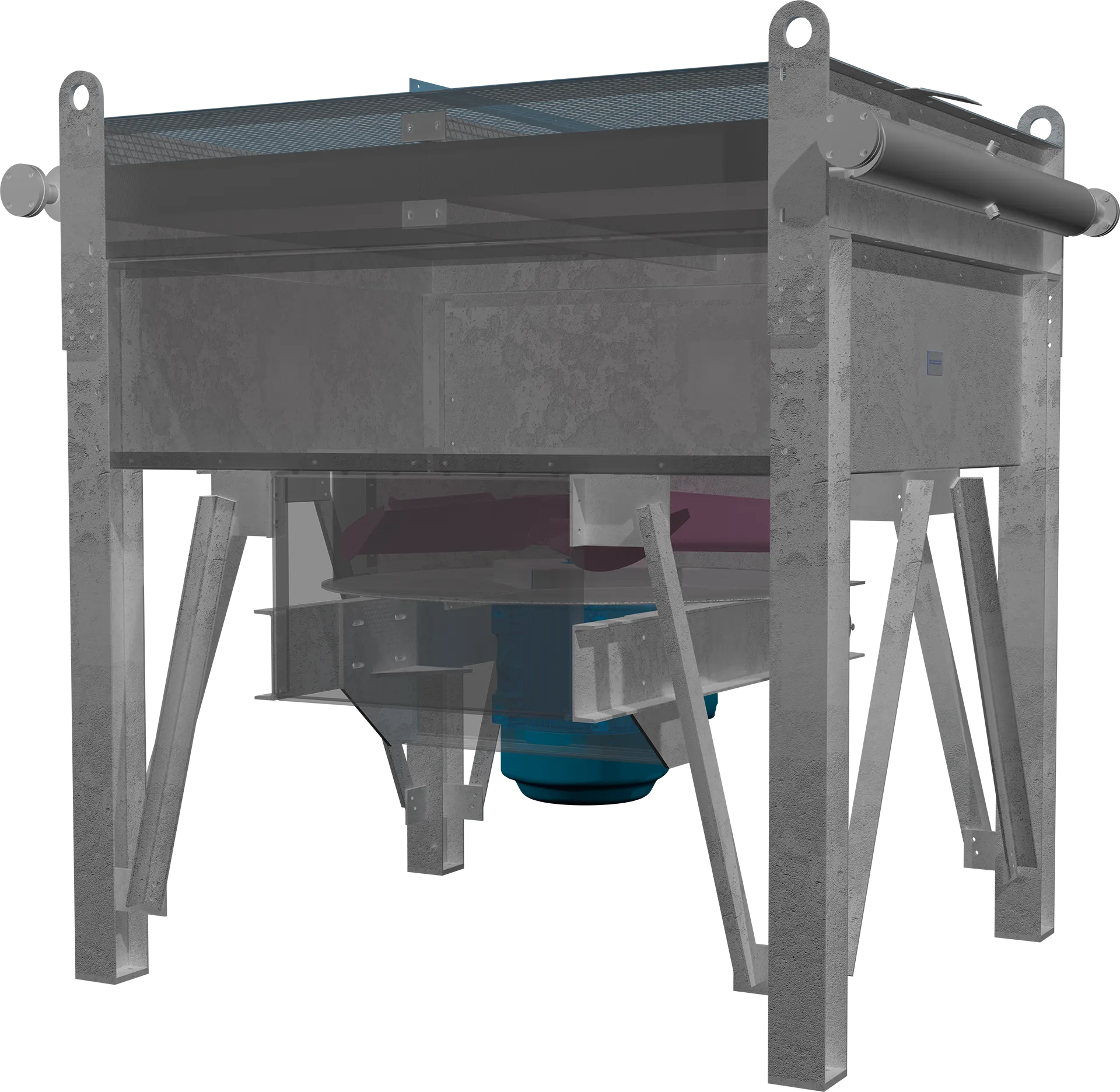 Computer rendering of a post-combustion carbon capture unit